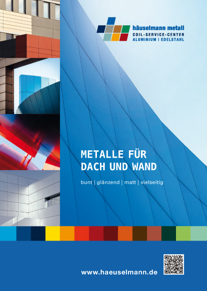 Metalle für Dach und Wand